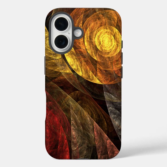 Sun Flower Floral Modern Abstract Art Pattern Case-Mate iPhone Case (Back)