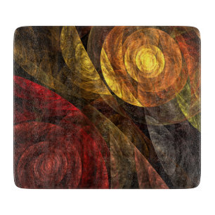 Sun Flower Floral Modern Abstract Art Pattern Cutting Board