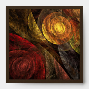 Sun Flower Floral Modern Abstract Art Pattern Envelopes