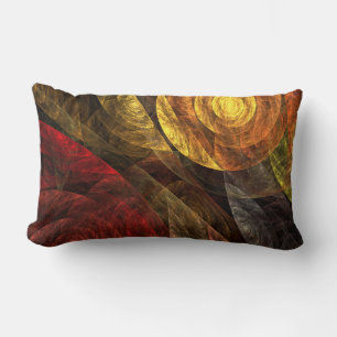 Sun Flower Floral Modern Abstract Art Pattern Lumbar Cushion