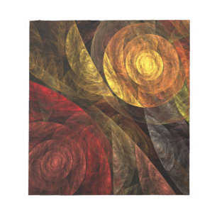 Sun Flower Floral Modern Abstract Art Pattern Notepad