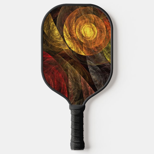 Sun Flower Floral Modern Abstract Art Pattern Pickleball Paddle (Front)