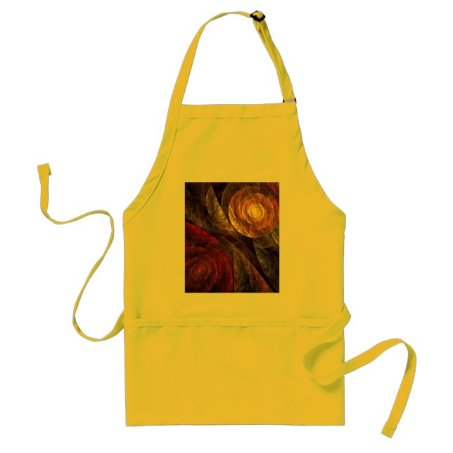 Sun Flower Floral Modern Abstract Art Pattern Standard Apron (Front)