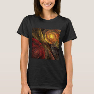 Sun Flower Floral Modern Abstract Art Pattern T-Shirt