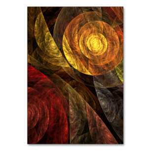 Sun Flower Floral Modern Abstract Art Pattern Table Number