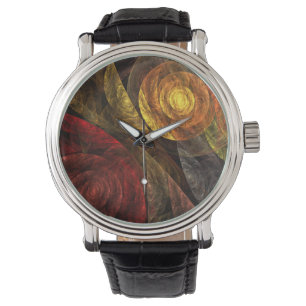 Sun Flower Floral Modern Abstract Art Pattern Watch