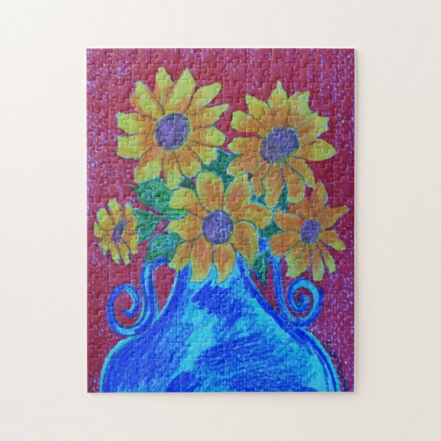 Sun Flower, Focus, puzzle (Vertical)