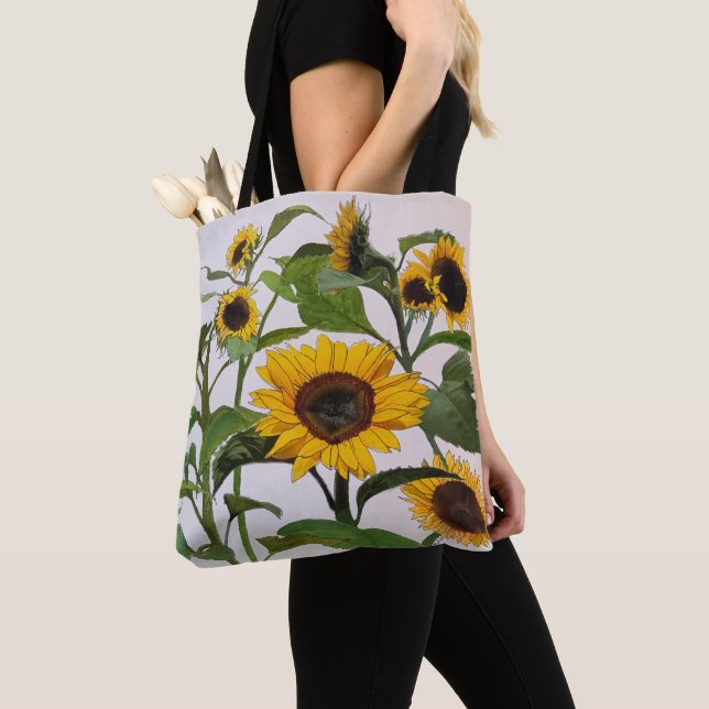 Sun Flower Tote Bag (Close Up)