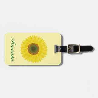 Sun flowers luggage tag