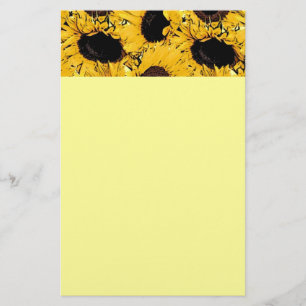 sun flowers petals swim dive marine nature yellow stationery