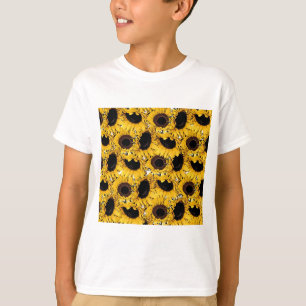 sun flowers petals swim dive marine nature yellow T-Shirt