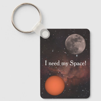sun, full moon, Nebula  Key Ring