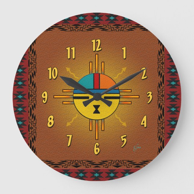 Sun - Giver of Life Large Clock (Front)
