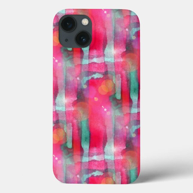 Sun glare abstract painted watercolor Case-Mate iPhone case (Back)