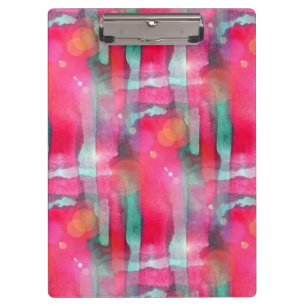 Sun glare abstract painted watercolor clipboard