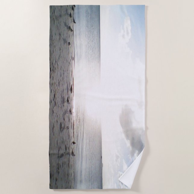 Sun Glory At The Beach Beach Towel (Front)