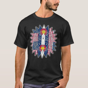 Sun God in American and Colorado Flags 051825 03 O T-Shirt