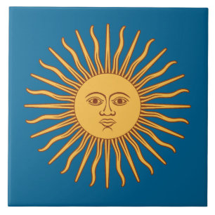Sun God Symbol Tile