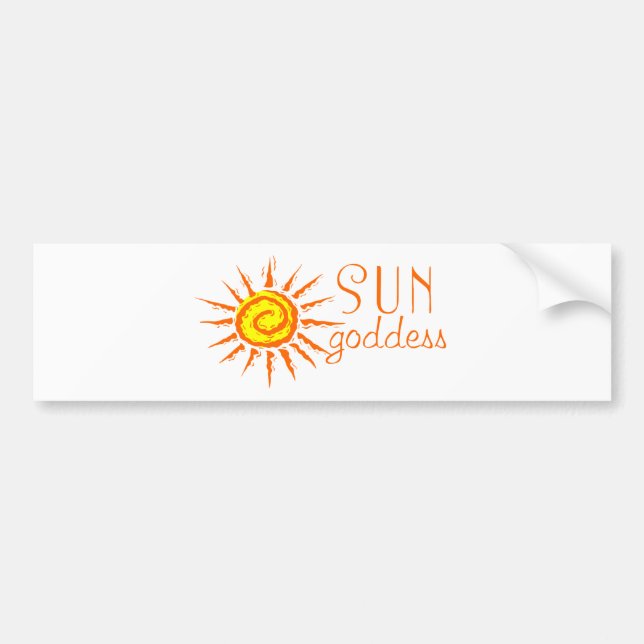 Sun Goddess Bumper Sticker (Front)