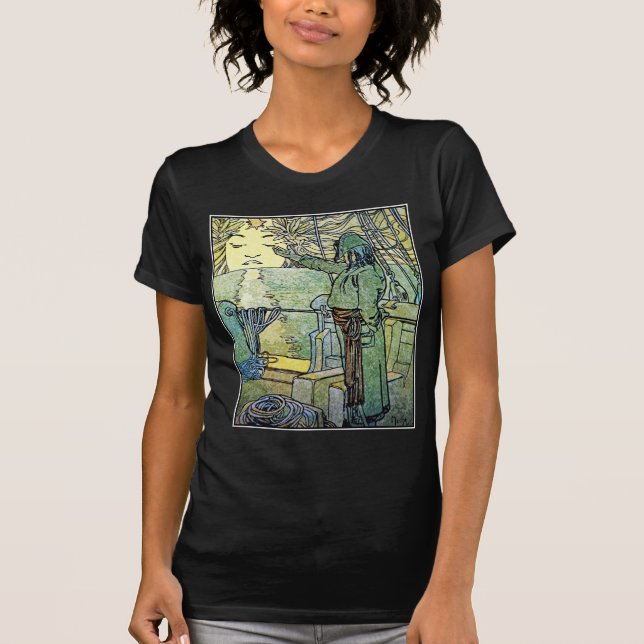 Sun Goddess by Alphonse Mucha T-Shirt (Front)