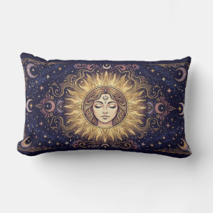 Sun Goddess & Crescent Moon Tarot Lumbar Cushion