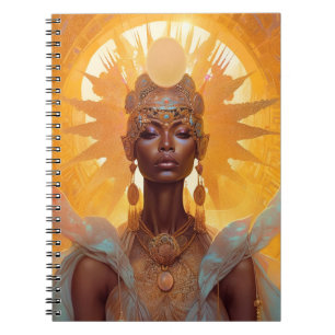 Sun Goddess Fantasy Art Notebook