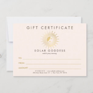Sun Goddess Girl Logo Spray Tanning Pink Gift Card