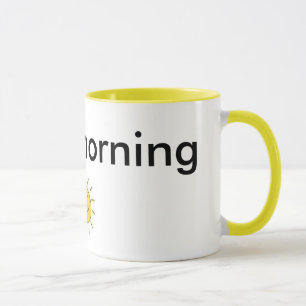 sun, good morning mug