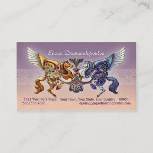 Sun Horse, Moon Horse Business Cards