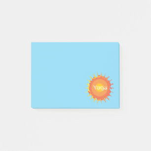 Sun Hot Yoga Post-it Notes