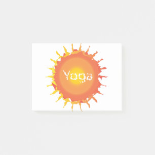 Sun Hot Yoga Post-it Notes