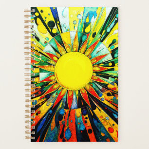 Sun In Abstract 910 Planner