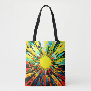 Sun In Abstract 910 Tote Bag
