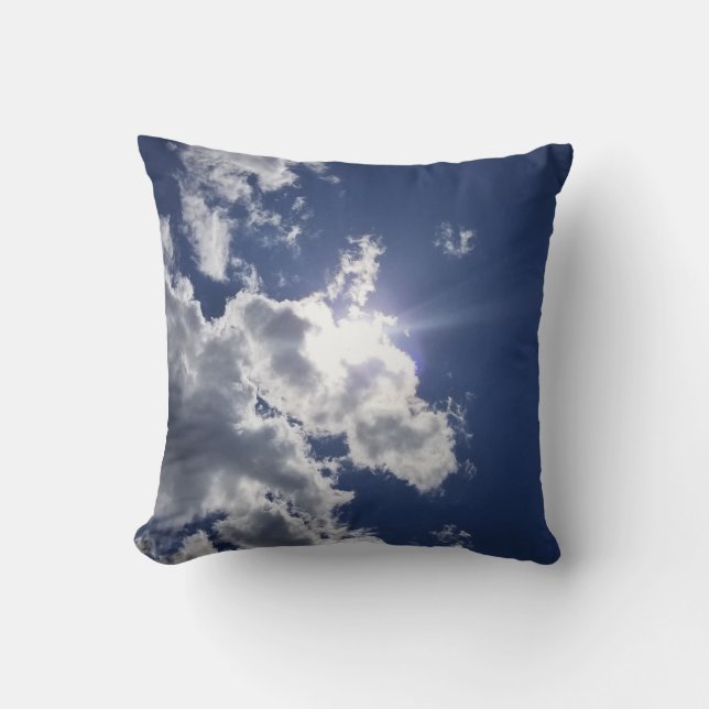 Sun In Cloudy Sky Cushion (Front)