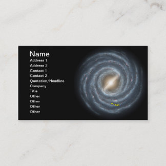 Sun in the Milky Way NASA Business Card