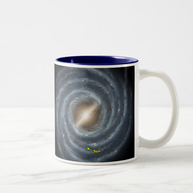 Sun in  the Milky Way NASA Two-Tone Coffee Mug (Right)