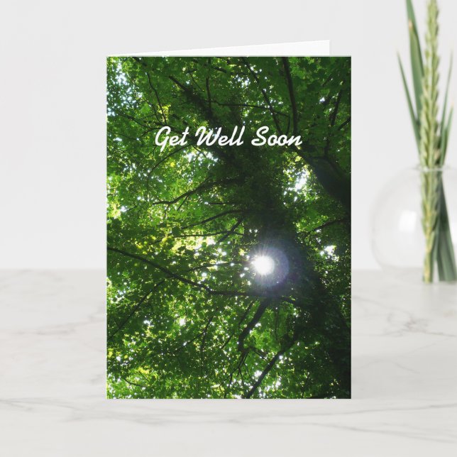Sun in the Trees - Get Well Soon Card (Front)