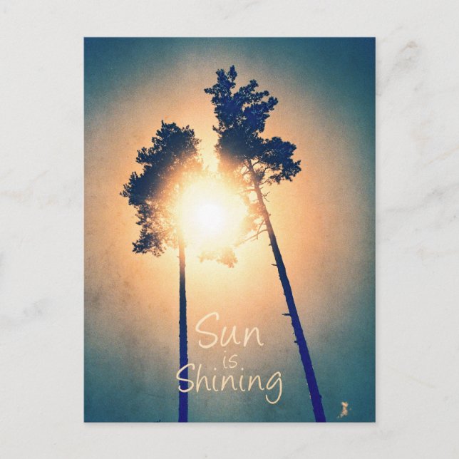 Sun is shining postcard (Front)
