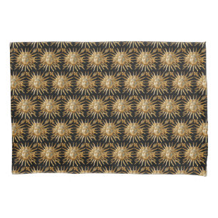 Sun King on Golden gate of Versailles castle Pillowcase