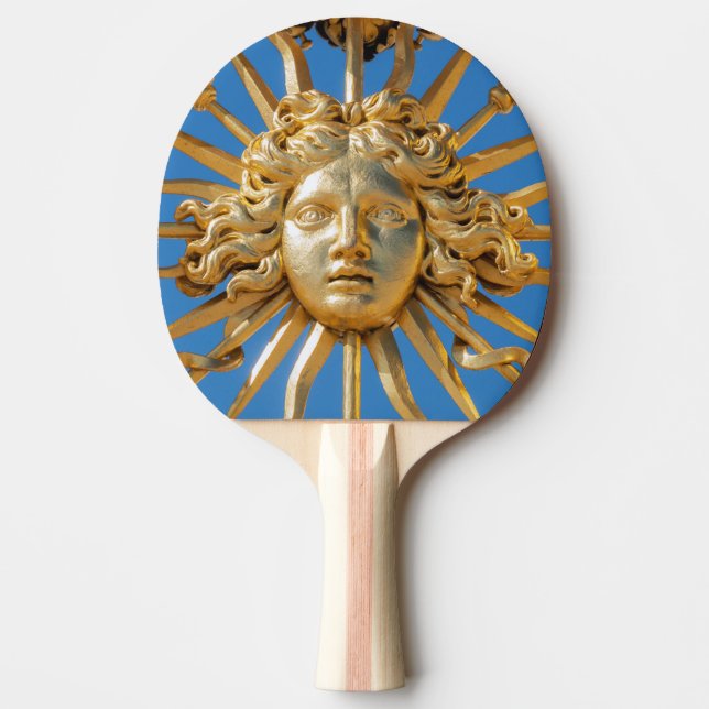 Sun King on Golden gate of Versailles castle Ping Pong Paddle (Front)