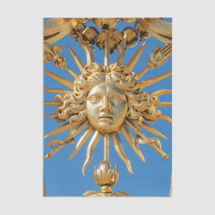 Sun King on Golden gate of Versailles castle Tissue Paper
