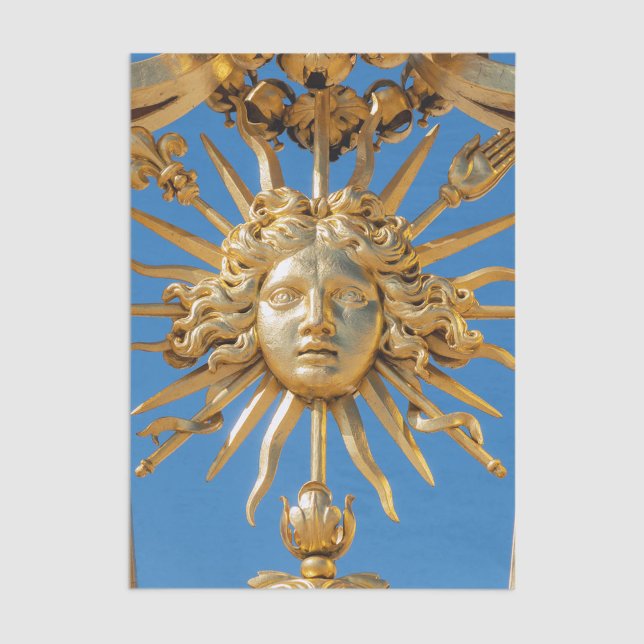 Sun King on Golden gate of Versailles castle Tissue Paper (Creator Uploaded)