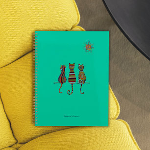 Sun-Kissed Cat Trio Personalised Planner