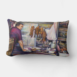 Sun-Kissed Chicken, Singapore Lumbar Cushion