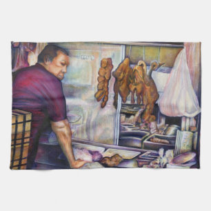 Sun-Kissed Chicken, Singapore Tea Towel