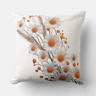 Sun-Kissed Daisy & Sunflower Collage Cushion