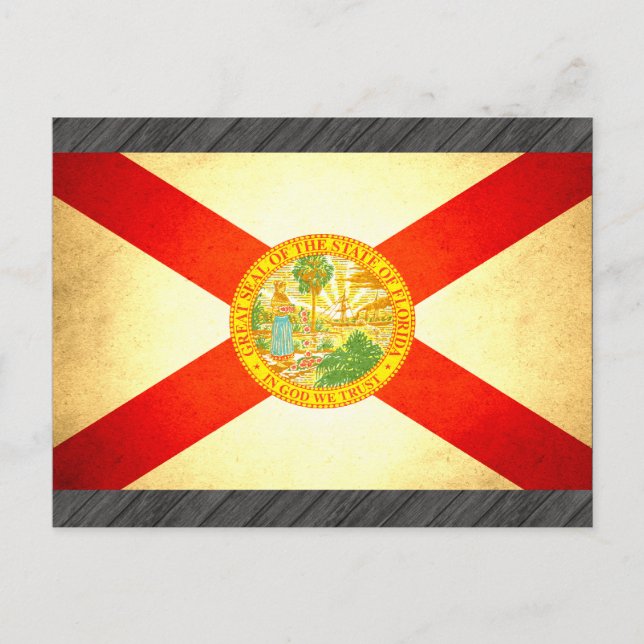 Sun kissed Florida Flag Postcard (Front)