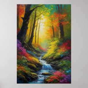 Sun Kissed Forest of Colours Poster