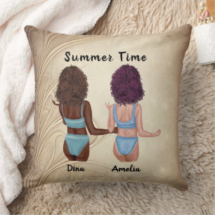 Sun Kissed Friendship: Summer Vibes with My Bestie Cushion