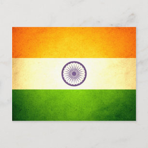 Sun kissed India Flag Postcard